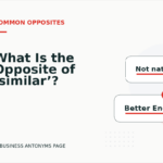 What Is the Opposite of ‘similar’?