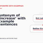 Antonym of ‘increase’ with Example Sentences