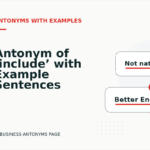 Antonym of ‘include’ with Example Sentences