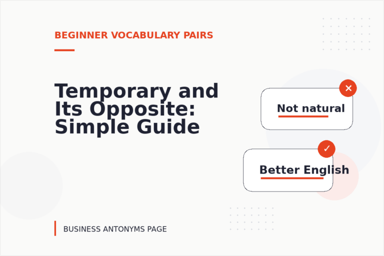 Temporary and Its Opposite: Simple Guide Temporary and Its Opposite: Simple Guide